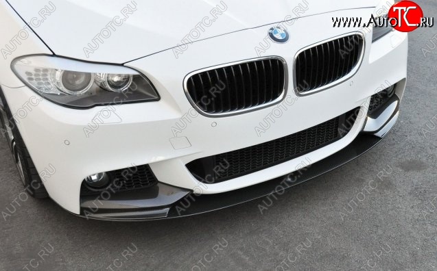 10 849 р. Накладка на передний бампер M-Performance BMW 5 серия F10 рестайлинг, седан (2013-2017) (Неокрашенная)  с доставкой в г. Воронеж