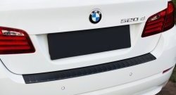 1 749 р. Накладка на задний бампер RA BMW 5 серия F10 седан дорестайлинг (2009-2013) (Поверхность шагрень)  с доставкой в г. Воронеж. Увеличить фотографию 2