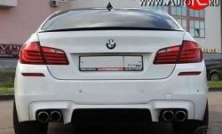 5 999 р. Лип спойлер М-Perfomance  BMW 3 серия  F30 - 5 серия  F10 (Черный матовый)  с доставкой в г. Воронеж. Увеличить фотографию 3