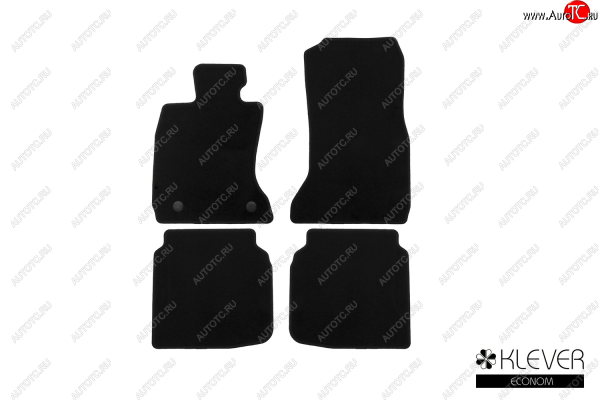 4 849 р. Текстильные коврики салона Klever Econom (АКПП)  BMW 7 серия  F01-F04 (2008-2015) седан (Черные)  с доставкой в г. Воронеж