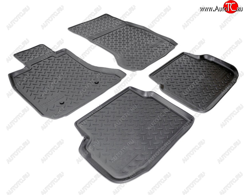3 199 р. Комплект ковриков в салон Norplast Unidec  BMW 7 серия  F01-F04 (2008-2015) седан (Цвет: черный)  с доставкой в г. Воронеж