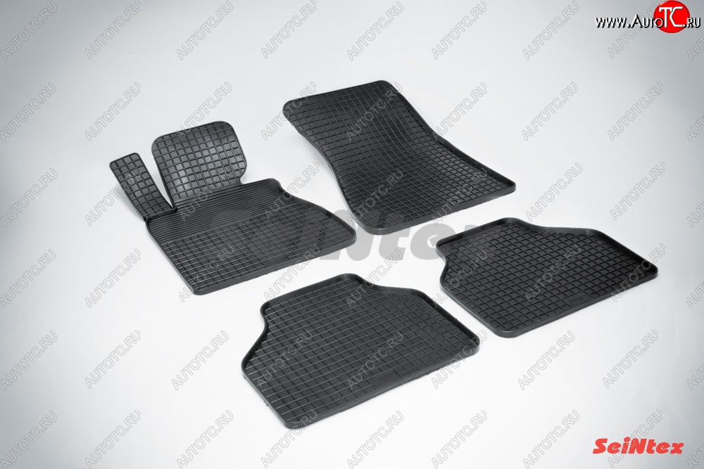3 479 р. Износостойкие резиновые коврики в салон Сетка Seintex BMW 7 серия E65,E66, E67, E68 дорестайлинг, седан (2001-2005)  с доставкой в г. Воронеж
