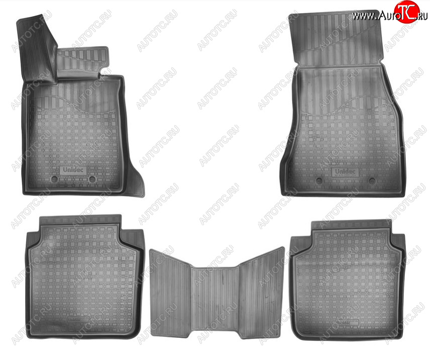 3 199 р. Комплект ковриков в салон Norplast Unidec (Long)  BMW 7 серия ( G11-G12,  G11,G12) (2015-2022) дорестайлинг,седан, седан рестайлинг (Цвет: черный)  с доставкой в г. Воронеж