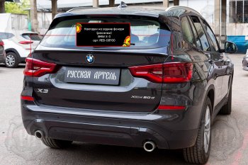 699 р. Накладки задних фонарей RA BMW X3 G01 дорестайлинг (2017-2021) (Неокрашенные)  с доставкой в г. Воронеж. Увеличить фотографию 5