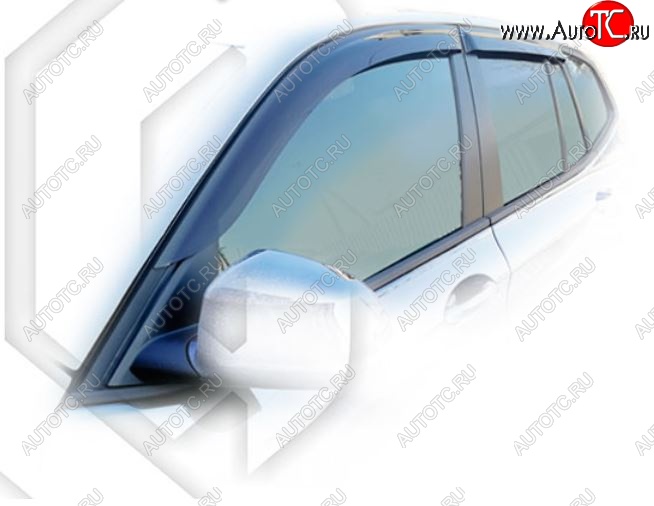 2 099 р. Дефлектора окон CA-Plastic BMW X3 G01 дорестайлинг (2017-2021) (Classic полупрозрачный, Без хром.молдинга)  с доставкой в г. Воронеж