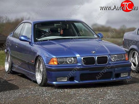 10 849 р. Передний бампер M-pakiet BMW 3 серия E36 седан (1990-2000) (Неокрашенный)  с доставкой в г. Воронеж