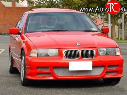 8 149 р. Передний бампер Seidl V2 BMW 3 серия E36 седан (1990-2000) (Неокрашенный)  с доставкой в г. Воронеж