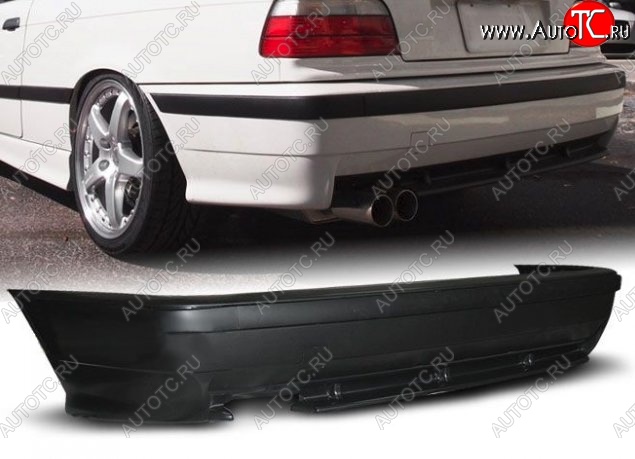 16 899 р. Задний бампер M-Style BMW 3 серия E36 седан (1990-2000) (Неокрашенный)  с доставкой в г. Воронеж