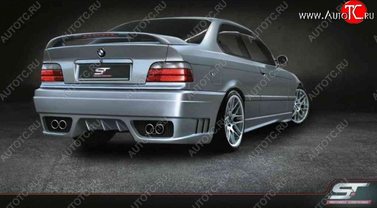 25 899 р. Задний бампер ST1 BMW 3 серия E36 седан (1990-2000)  с доставкой в г. Воронеж