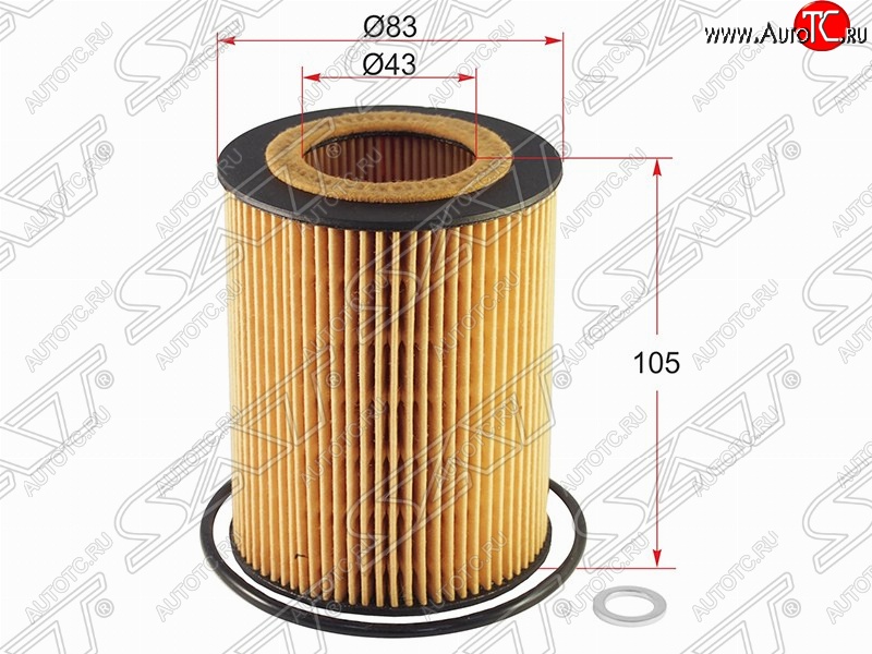 216 р. Фильтр масляный SAT (картридж)  BMW 3 серия ( E36,  E46) - Z4  E85  с доставкой в г. Воронеж