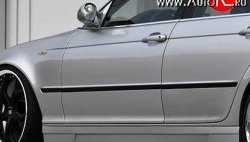 8 149 р. Пороги накладки Prior Design BMW 3 серия E46 седан дорестайлинг (1998-2001) (Неокрашенные)  с доставкой в г. Воронеж. Увеличить фотографию 7