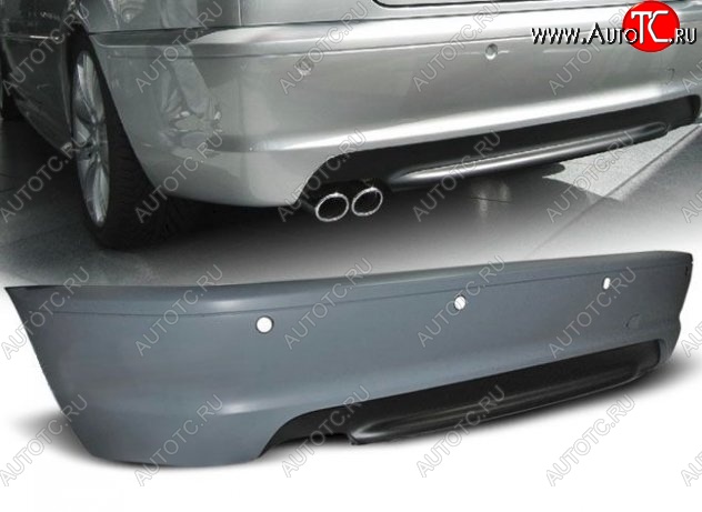 33 949 р. Задний бампер (Coupe) M-pakiet BMW 3 серия E46 седан дорестайлинг (1998-2001) (Неокрашенный)  с доставкой в г. Воронеж