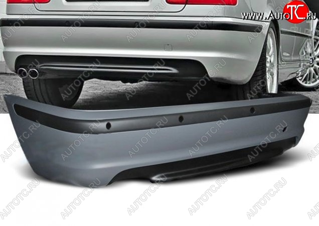 30 199 р. Задний бампер (седан) M-pakiet v2 BMW 3 серия E46 седан дорестайлинг (1998-2001) (Неокрашенный)  с доставкой в г. Воронеж