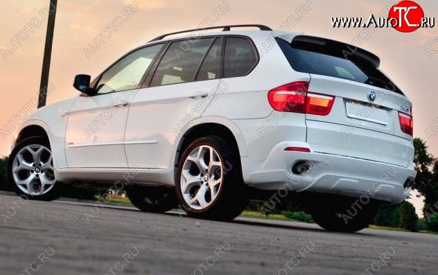 9 349 р. Накладка на задний бампер CT BMW X5 E53 дорестайлинг (1999-2003) (Неокрашенная)  с доставкой в г. Воронеж