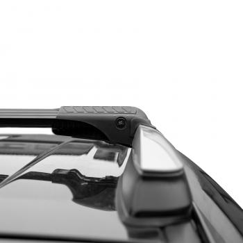15 499 р. Багажник в сборе LUX Хантер L46  BMW X5 (E53,  E70), Ford Ranger (DoubleCab,  RapCab), Jeep Grand Cherokee (WK), Renegade, Mercedes-Benz ML class (W163), Mitsubishi Pajero (2 V30/V40 5 дв.,  2 V20,  3 V70,  3 V60,  4 V80,  4 V90), Nissan Murano (1 Z50), Qashqai (1), Qashqai +2 (1), Opel Frontera (B), Seat Alhambra (7M,  7N), SSANGYONG Rexton Y290, Subaru Rexton (Y290), Toyota 4Runner (N210), Highlander (XU40), Hilux (AN10,AN20,  AN20,AN30), Volkswagen Sharan (MK2,7N) (аэро-трэвэл (104-114 см), черный)  с доставкой в г. Воронеж. Увеличить фотографию 10