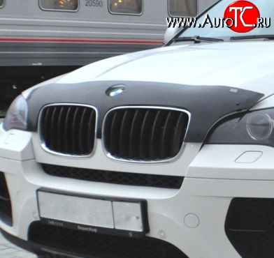 1 249 р. Дефлектор капота NovLine BMW X6 E71 дорестайлинг (2008-2012)  с доставкой в г. Воронеж