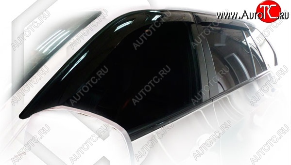 2 199 р. Дефлектора окон CA-Plastic BMW X5 E70 рестайлинг (2010-2013) (Classic полупрозрачный, Без хром.молдинга)  с доставкой в г. Воронеж