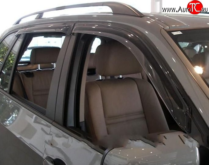 999 р. Комплект дефлекторов окон (ветровиков) 4 шт. Russtal BMW X5 E70 рестайлинг (2010-2013)  с доставкой в г. Воронеж