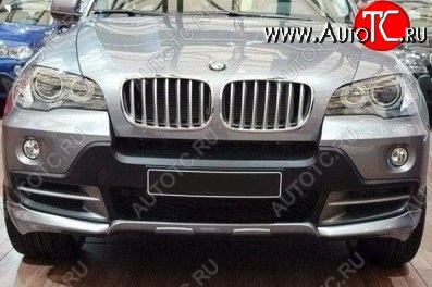 46 999 р. Накладка на передний бампер CT BMW X5 E70 дорестайлинг (2006-2010) (Неокрашенная)  с доставкой в г. Воронеж