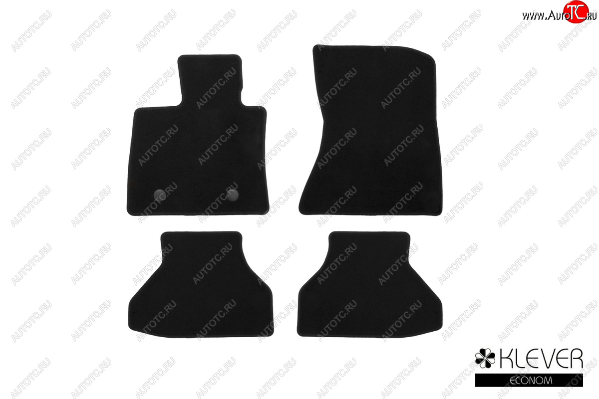 4 849 р. Текстильные коврики салона Klever Econom BMW X5 E70 дорестайлинг (2006-2010) (Черные)  с доставкой в г. Воронеж