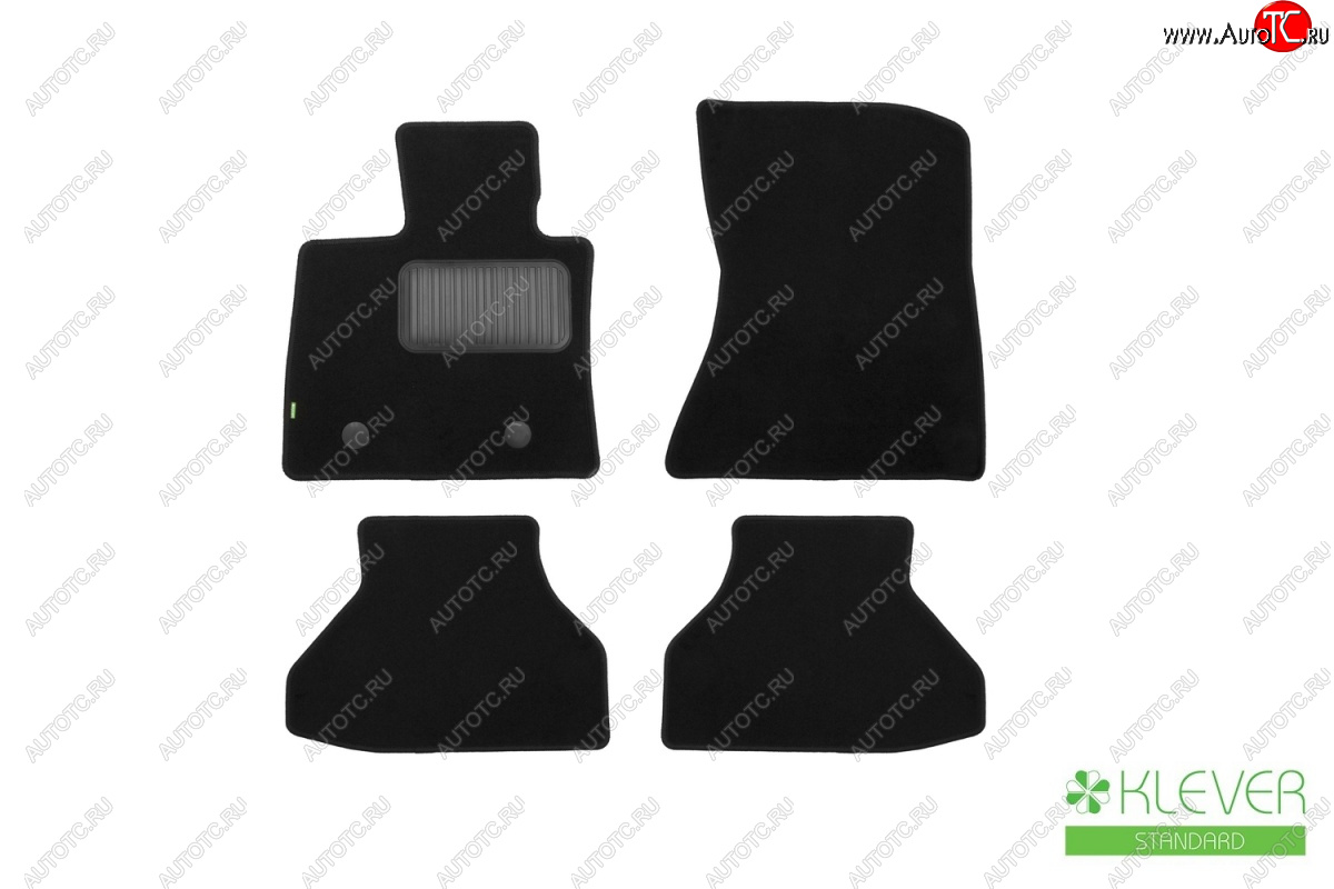 4 899 р. Текстильные коврики салона Klever Standart BMW X5 E70 дорестайлинг (2006-2010) (Черные)  с доставкой в г. Воронеж