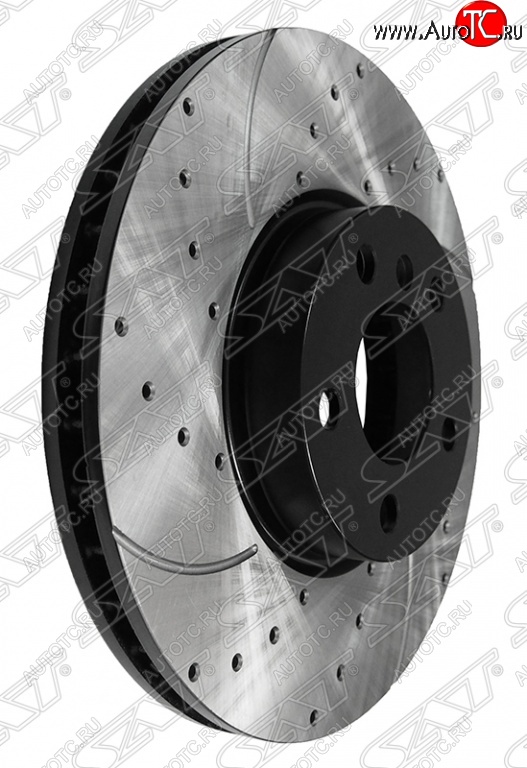 11 499 р. Комплект передних тормозных дисков SAT (перфорированые, Ø332) BMW X5 E70 дорестайлинг (2006-2010)  с доставкой в г. Воронеж