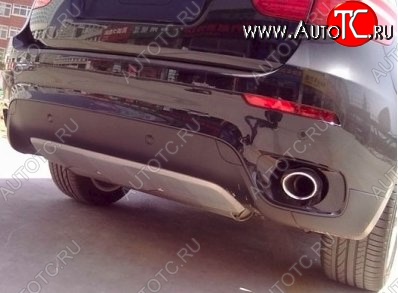 46 999 р. Накладка на задний бампер CT BMW X6 E71 дорестайлинг (2008-2012) (Неокрашенная)  с доставкой в г. Воронеж