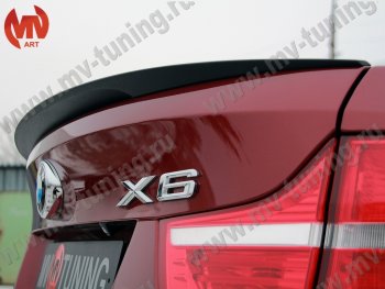 4 649 р. Лип спойлер Tuning-Sport BMW X6 E71 рестайлинг (2012-2014) (Неокрашенный)  с доставкой в г. Воронеж. Увеличить фотографию 4
