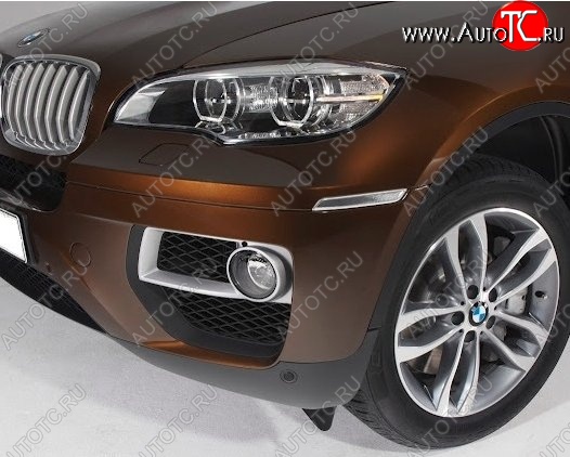 5 949 р. Подиумы противотуманных фар СТ BMW X6 E71 рестайлинг (2012-2014)  с доставкой в г. Воронеж