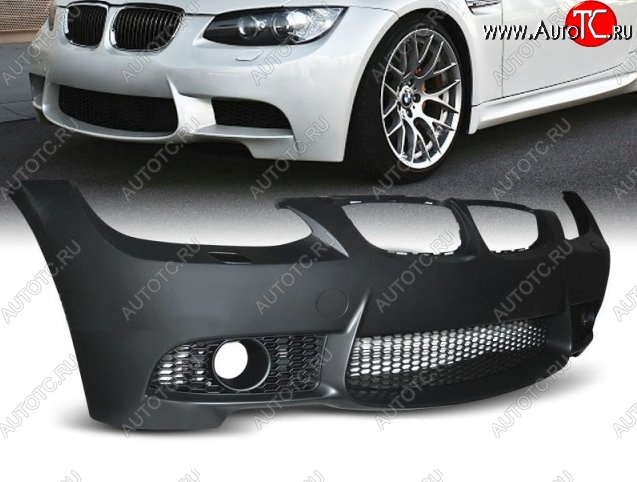40 399 р. Передний бампер (E92) M3-Style BMW 3 серия E90 седан дорестайлинг (2004-2008) (Неокрашенный)  с доставкой в г. Воронеж