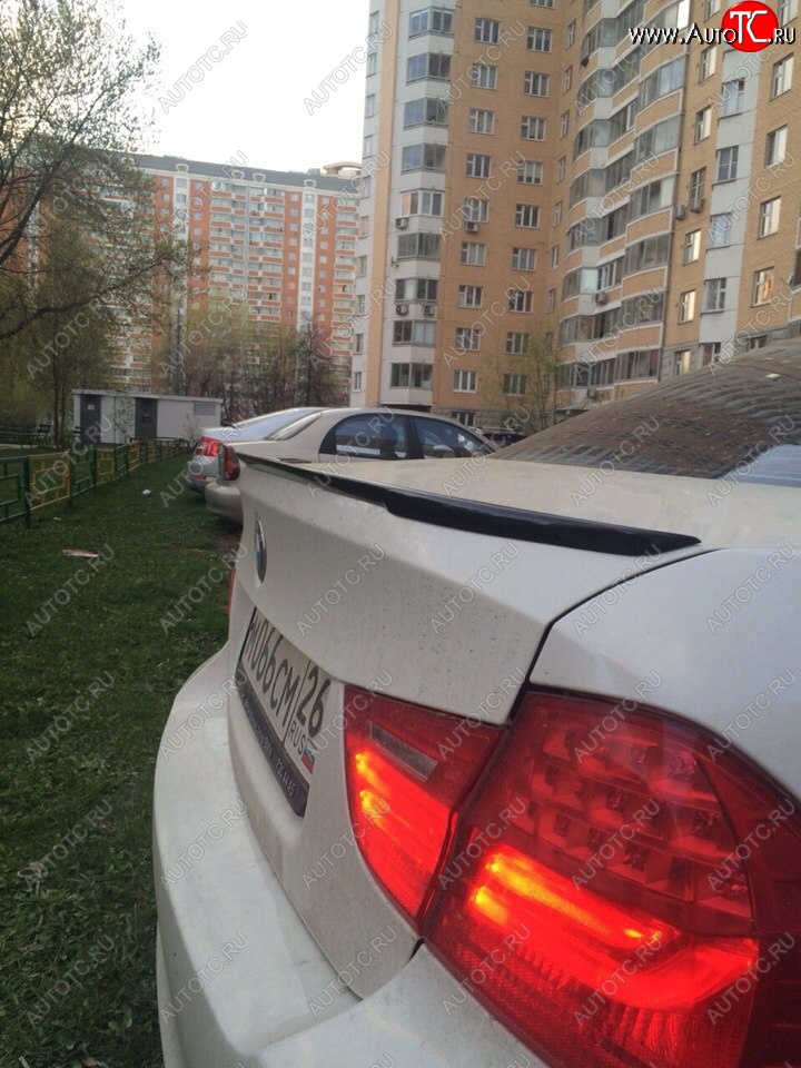 3 399 р. Лип спойлер  3 серия E90 (04-11) АВТОКРАТ  BMW 3 серия  E90 (2004-2008) седан дорестайлинг (Неокрашенный)  с доставкой в г. Воронеж