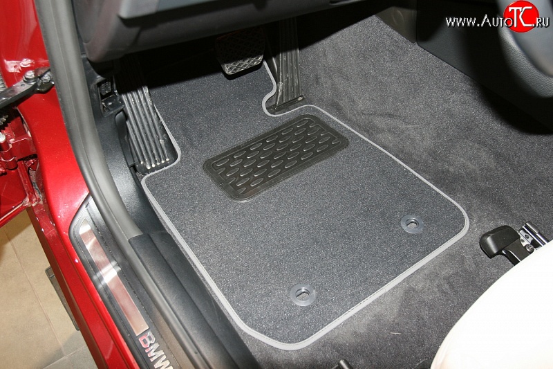 1 664 р. Коврики в салон Element 4 шт. (текстиль) BMW 3 серия E90 седан дорестайлинг (2004-2008) (Черные)  с доставкой в г. Воронеж