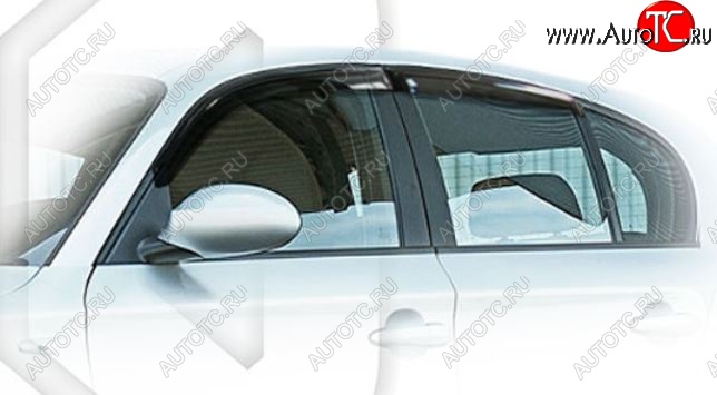 1 899 р. Дефлектора окон CA-Plastic  BMW 1 серия  E87 (2004-2011) хэтчбэк 5 дв. дорестайлинг, хэтчбэк 5 дв. рестайлинг (Classic полупрозрачный, Без хром.молдинга)  с доставкой в г. Воронеж