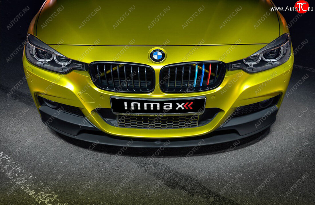 111 499 р. Сплиттер переднего М-бампера М-Perfomance  BMW 3 серия  F30 (2012-2018) седан дорестайлинг, седан рестайлинг (цвет: черный глянец)  с доставкой в г. Воронеж