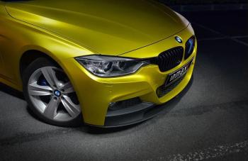 111 499 р. Сплиттер переднего М-бампера М-Perfomance  BMW 3 серия  F30 (2012-2018) седан дорестайлинг, седан рестайлинг (цвет: черный глянец)  с доставкой в г. Воронеж. Увеличить фотографию 3