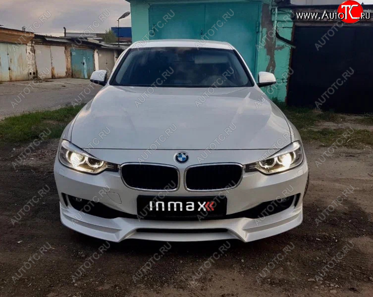 12 949 р. Юбка переднего бампера (Sport,Luxury, SE) INMAX BMW 3 серия F30 седан дорестайлинг (2012-2015) (Неокрашенный)  с доставкой в г. Воронеж