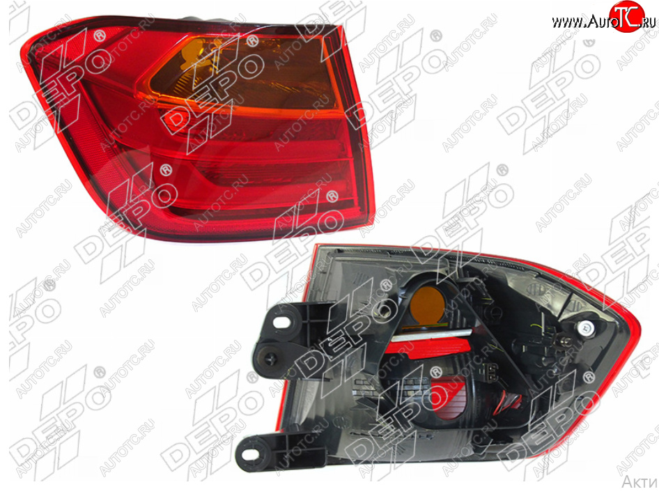 10 699 р. Левый фонарь задний (LED) DEPO  BMW 3 серия  F30 (2012-2015) седан дорестайлинг  с доставкой в г. Воронеж