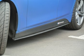 8 499 р. Накладки на пластиковые пороги INMAX M-Perfomance  BMW 3 серия  F30 (2012-2018) седан дорестайлинг, седан рестайлинг (черный матовый)  с доставкой в г. Воронеж. Увеличить фотографию 2