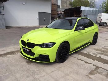 8 499 р. Накладки на пластиковые пороги INMAX M-Perfomance  BMW 3 серия  F30 (2012-2018) седан дорестайлинг, седан рестайлинг (черный матовый)  с доставкой в г. Воронеж. Увеличить фотографию 5