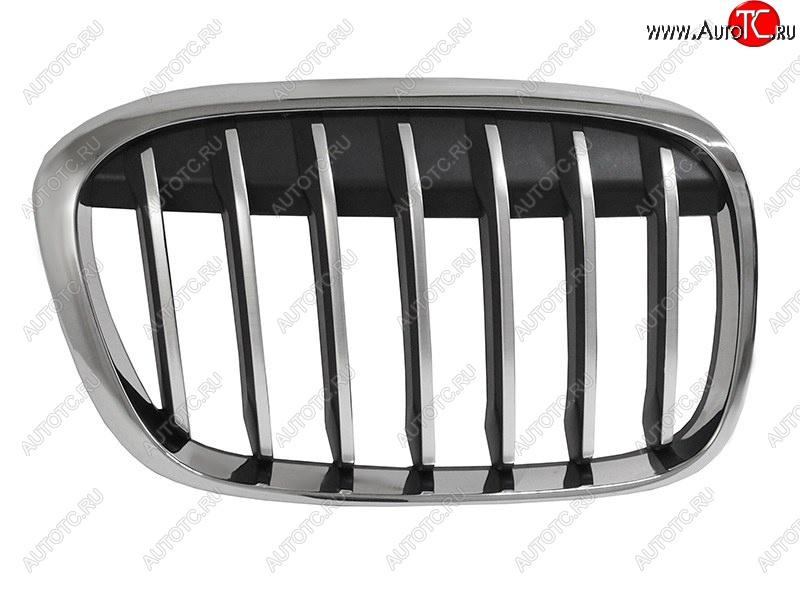 2 699 р. Правая решетка радиатора SAT (черная с хромом) BMW X1 F48 дорестайлинг (2015-2019)  с доставкой в г. Воронеж