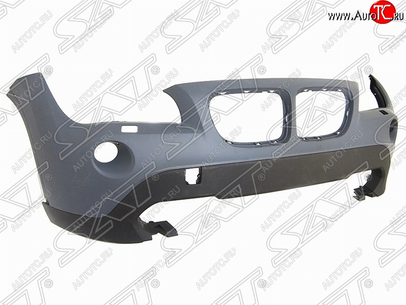 16 949 р. Передний бампер SAT (с отв. под омыватели фар)  BMW X1  E84 (2009-2015) (Неокрашенный)  с доставкой в г. Воронеж