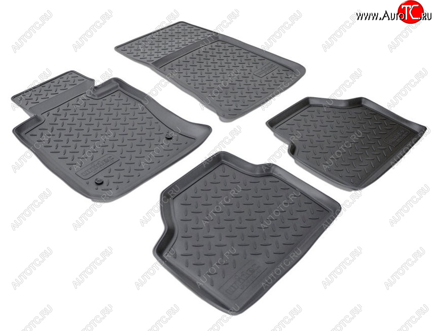 2 999 р. Комплект ковриков в салон Norplast Unidec  BMW X1  E84 (2009-2015) (Цвет: черный)  с доставкой в г. Воронеж