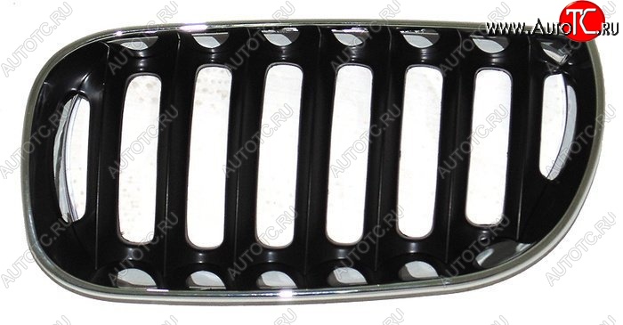 1 439 р. Левая решетка радиатора SAT (черная с хромом) BMW X3 E83 (2003-2009) (Неокрашенная)  с доставкой в г. Воронеж