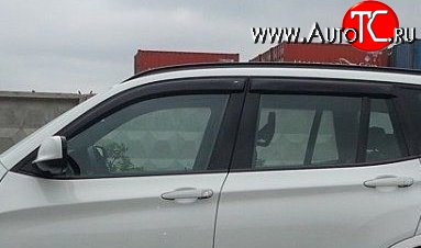999 р. Комплект дефлекторов окон (ветровиков) 4 шт. Russtal BMW X3 F25 дорестайлинг (2010-2014)  с доставкой в г. Воронеж