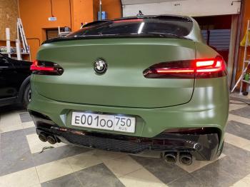 6 999 р. Лип спойлер X4M BMW X4 G02 дорестайлинг (2018-2021) (без окраски)  с доставкой в г. Воронеж. Увеличить фотографию 4