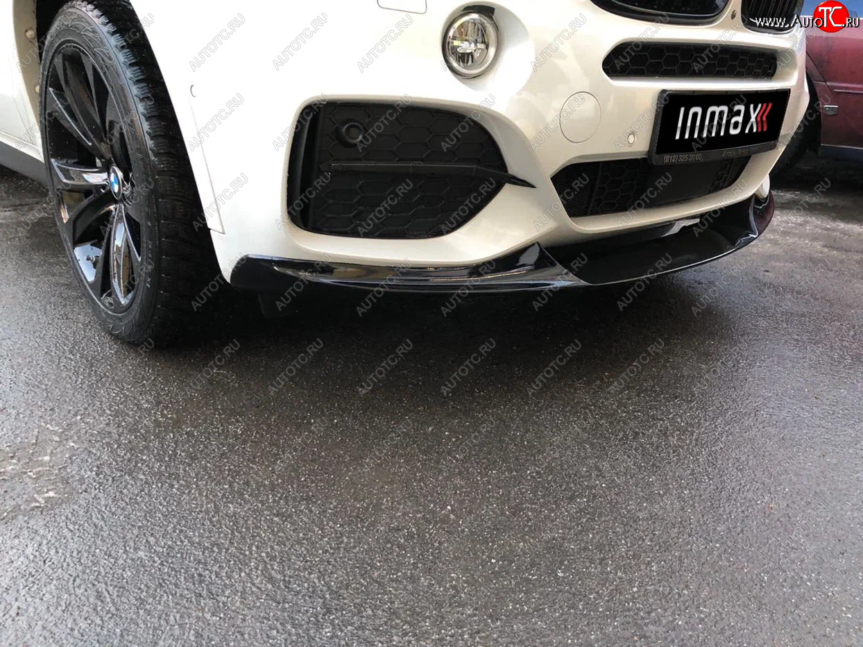 20 349 р. Сплиттер переднего бампера M-Performance  BMW X5  F15 (2013-2018) (цвет: черный глянец)  с доставкой в г. Воронеж