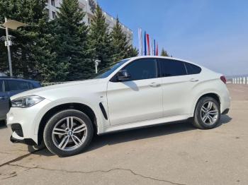 14 899 р. Пластиковые накладки под пороги М-Perfomance BMW X6 F16 (2014-2020) (цвет: черный глянец)  с доставкой в г. Воронеж. Увеличить фотографию 4