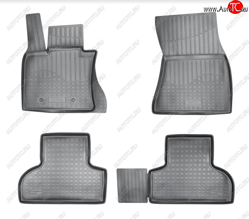 3 099 р. Комплект ковриков в салон Norplast Unidec BMW X5 F15 (2013-2018) (Цвет: черный)  с доставкой в г. Воронеж