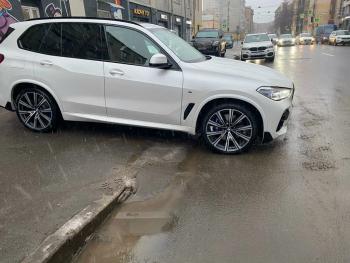 11 699 р. Элероны переднего бампера M-Performance BMW X5 G05 (2018-2022) (цвет: черный глянец)  с доставкой в г. Воронеж. Увеличить фотографию 3