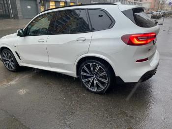 23 499 р. Диффузор заднего бампера М-Perfomance с элеронами  BMW X5  G05 (2018-2022) Inmax (цвет: черный глянец)  с доставкой в г. Воронеж. Увеличить фотографию 6